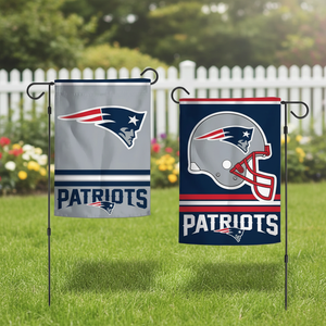 Bandera de Jardín Personalizada de los New England Patriots de Doble Cara, 12.5"x18", Bandera con los 32 Equipos de Fútbol Americano para Decoración de Jardín y Exteriores, Venta al Por Mayor - Product Image 1