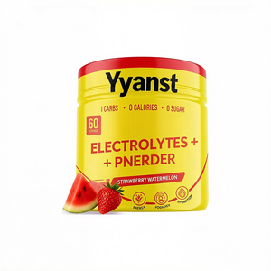 Poudre d'électrolytes fraise et pastèque sans sucre, 0 calorie, 60 portions, hydratation et soutien énergétique quotidien - Product Image 1