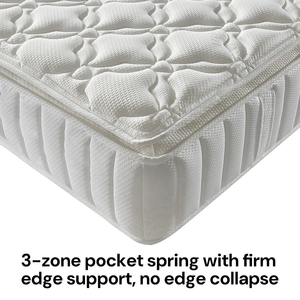 ที่นอนไฮบริด COSTFULL ขนาดควีนไซส์/คิงไซส์ แบบออร์โธปิดิกส์ ระบายอากาศได้ดี ระดับโรงแรม 5 ดาว พร้อมสปริงแบบพ็อกเก็ตสปริงและโฟม  ม้วนเก็บได้ บรรจุในกล่องสุญญากาศ - Product Image 5