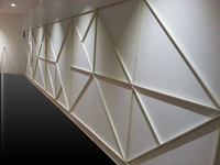 Facile installer solution acoustique tissu mur piste plafond tendu en pvc profil pour film
