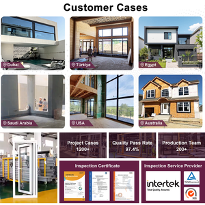 Puerta Plegable Moderna <span class=keywords><strong>de</strong></span> <span class=keywords><strong>Aluminio</strong></span> <span class=keywords><strong>y</strong></span> Vidrio para Exteriores, Impermeable, con Gran Ventilación, para Apartamentos, Dormitorios, Baños, Entradas, Villas <span class=keywords><strong>y</strong></span> Hoteles - Product Image 5