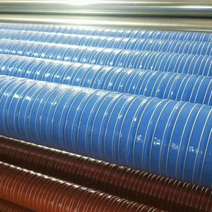 High Temperature Resistant Inner Steel Wire Outer Fiber Wire High Temperature <strong>Silicone</strong> Double-layer air Duct <strong>Hose</strong> - Product Image 4
