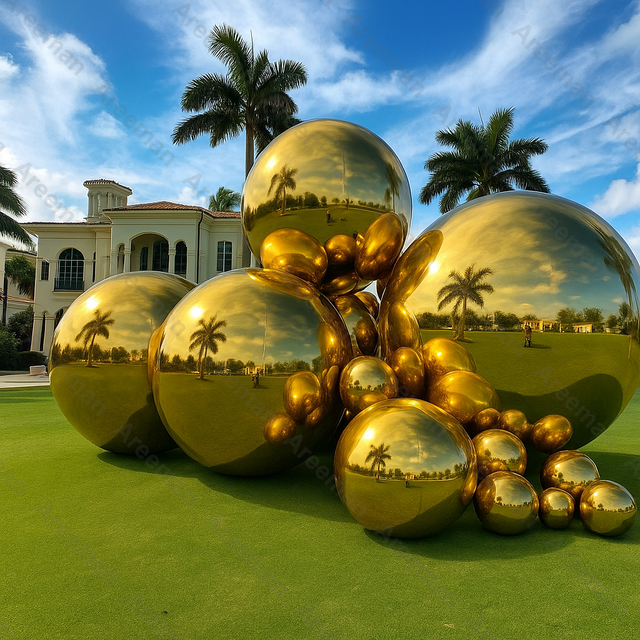 Event Party Decoration Giant Inflatable Reflective Mirror Ball PVC Sphere for Indoor Outdoor Use