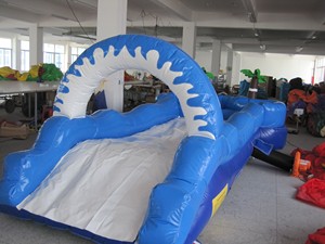 Pvc <b>Inflatable</b> <b>Slide</b> for Kids' Outdoor Indoor <b>Water</b> Sliding & Slip School Use Commercial 10-Person Capacity - Product Image 3