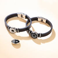 Gloeiende zon-maan paararmband Lichtgevende leren band Unisex Valentijnscadeau voor hem haar beste vrienden bijpassende sieraden