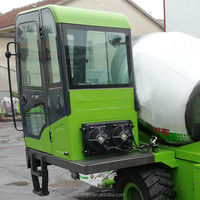Camion malaxeur à béton sur remorque à vendre, malaxeur à béton mobile autochargeur, pompe à béton, machine à faible coût, 4 roues motrices, CE ISO 9000