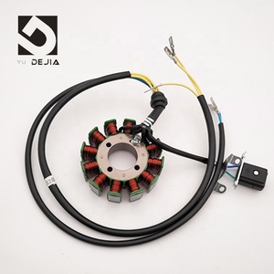 Bobine de stator de magnéto de <span class=keywords><strong>moto</strong></span> DEJIA CG125D-12 12 pôles 200W 12V - Product Image 1