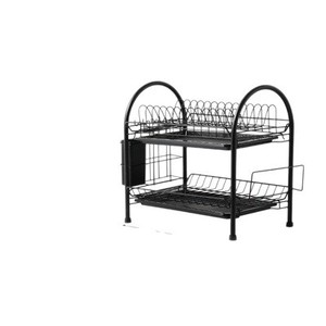 Dish Rack Drainer With Bowl And Chopstick Holder Quick Dry Foldable Kitchen Storage Rack L Size - Product Image 5
