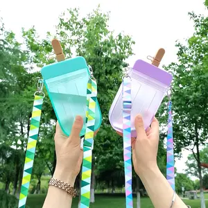 PC Summer Popsicle Children's Water Cup Kindergarten Fall-proof Straw Cup Pupil's Water Cup Botella de agua