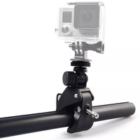 Action-Kamera-Halterung mit Fixierclip für Motorrad und Fahrrad, Kompatibel mit GoPro Hero 13 12 11, Insta360 X5 X4, DJI Osmo Action 6 5 4