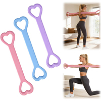 Bandes de résistance en forme de 8, bandes élastiques pour l'entraînement des bras, du dos et des épaules, bandes élastiques en silicone