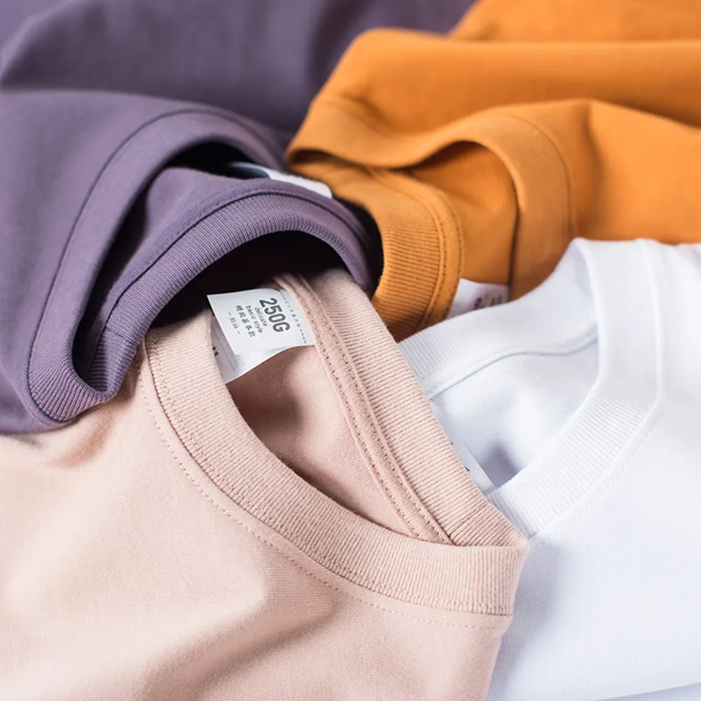 Tomas Brand camisetas de alta calidad, de marca para camiseta en blanco 250gsm 100% algodón Material/