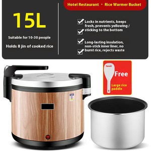 Olla Arrocera Comercial de Gran Capacidad de 15L con Calentamiento de Lujo y Accesorios de Taza Medidora - Product Image 4