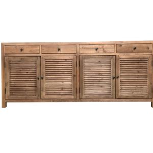 Aparador de Madera Reciclada de Estilo Rústico de Alta Calidad, Mueble Auxiliar para Pasillo, Gabinete de Madera para Sala de Estar - Product Image 1