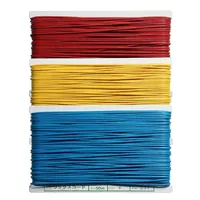 Round corlourful waxed cotton cord adjustable elastic band