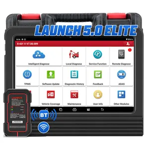 Launch X431 PRO V5.0 Control bidireccional automotriz OBD2 escáner herramienta de diagnóstico coche ECU máquina de codificación 2 años gratis