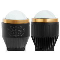 Phare antibrouillard LED 3.0 pouces avec lentille de projecteur 140W, ensemble d'éclairage de conduite pour voiture, compatible RHD LHD