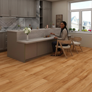 Maple Beige 8x48 Inch Matte Wood Look Porcelain Plank Tiles Contemporary Interior Flooring Ceramics - Product Image 4