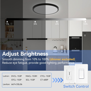 Plafonnier LED <span class=keywords><strong>Livarno</strong></span> à montage en surface ETL, 3 CCT, avec détecteur de mouvement, 40W, 24W, 18W - Product Image 3