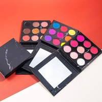 Haute qualité 24 couleurs maquillage gratuit échantillons, 18 fard à paupières combinaison 3 blush, 3 contour vacances ensembles de maquillage