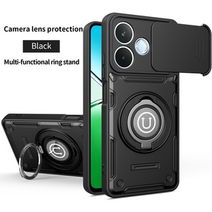 Coque de téléphone antichoc à chargement magnétique sans fil avec protection d'objectif coulissant anti-chute, modèle 2026, pour <span class=keywords><strong>HONOR</strong></span> 600 LITE - Product Image 1
