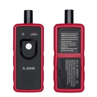 Herramienta de Activación y Reinicio TPMS EL-50449 para Vehículos, Detección de Presión de Neumáticos de 9V, Rojo y Negro
