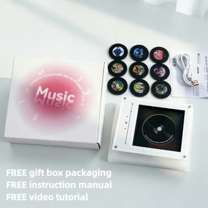Caja <span class=keywords><strong>de</strong></span> Música NFC Personalizable con Fotos y Canciones, Disco <span class=keywords><strong>de</strong></span> Vinilo Giratorio con Luz LED, Reproducción Automática <span class=keywords><strong>de</strong></span> Canciones, Imán <span class=keywords><strong>para</strong></span> Refrigerador, Caja <span class=keywords><strong>de</strong></span> Música <span class=keywords><strong>para</strong></span> Regalo - Product Image 2