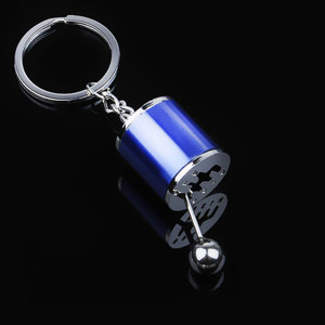 Porte-clés drôle Boîte de vitesses Porte-clés créatif en alliage avec changement de vitesse manuel à six vitesses Porte-clés en métal pour hommes Cadeau Auto Part Porte-clés - Product Image 6