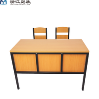 Table et chaises rectangulaires en bois modernes de bonne qualité, mobilier scolaire et de bureau, table de professeur avec trois tiroirs verrouillables