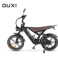 Bicicleta Eléctrica OUXI de 1000W, Bicicleta Eléctrica con Llantas de Acero GT20, Bicicleta Eléctrica de 20 Pulgadas para Adultos