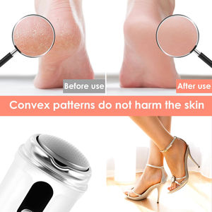 Mini removedor de callos de pie recargable, herramienta de pedicura eléctrica para hombres y mujeres con cabezales de acero inoxidable - Product Image 5