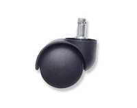 Roulettes de meuble robustes en nylon noir de 50 mm de qualité hospitalière pour salon, chambre et hôtel