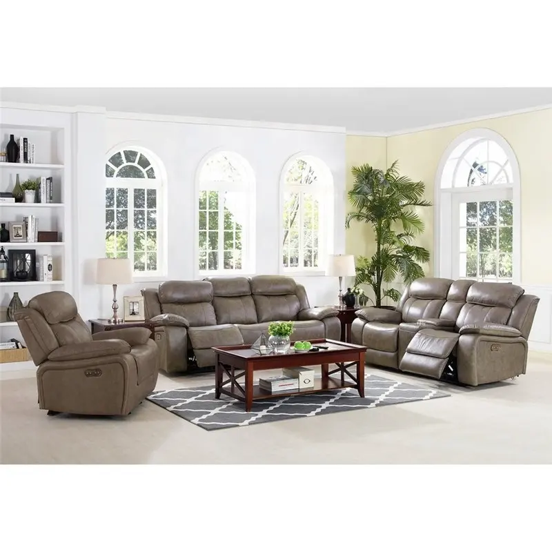 Modern germany living room furniture italia divano reclinabile in pelle