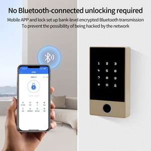 Kim loại không thấm nước ttlock Bluetooth Wifi cảm ứng bàn phím vân tay Đầu đọc thẻ kiểm soát truy cập - Product Image 2