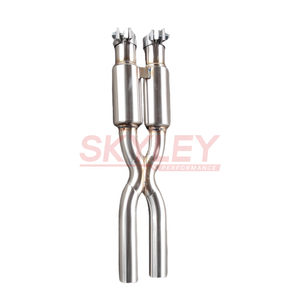 Tubo X de resonador de rendimiento para Maserati Quattroporte 4.2L/4.7L M139 Sedan 2004-2013 SS 304 Tubo medio de escape de igual longitud - Product Image 1