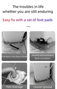 New Arrival Anti Vibration Dampers Washing Machine Foot <strong>Pads</strong> Shock Absorbing Rubber <strong>Noise</strong> Dampening <strong>Pads</strong> for Washing Machine - Product Image 5