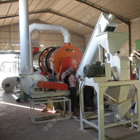 Sécheur rotatif à tambour Taida grande capacité TDQ pour déchets avicoles, fumier de porc, fumier de poulet, fumier de vache, contrôlé par PLC, boîte de vitesses en matériau Ti, 1-15t/h