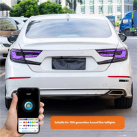 Conjunto de Luces Traseras con Intermitentes Secuenciales RGB Plug-and-Play y DRL para Honda Accord de 10ª Generación 2018-2022