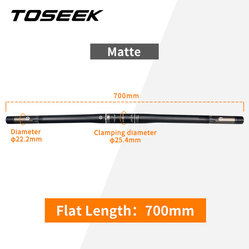 Barra plana mate-700mm