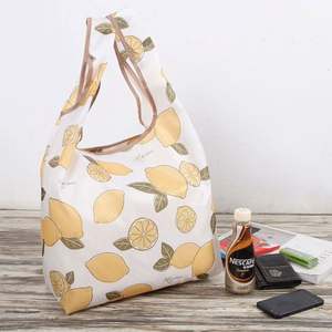 Bolsa de Compras Plegable Reutilizable Personalizada Promocional, Bolsa de Supermercado Plegable de Poliéster 190T - Product Image 5