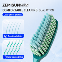 Brosse à dents personnalisée avec logo, brosse à dents de luxe de qualité supérieure à poils doux