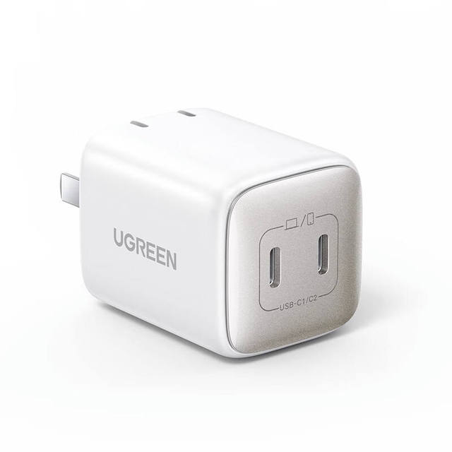 UGREEN 45W USB C Charger Nexode 2 Port GaN Foldable PPS Wall Charger Block Support Super Fast Charging 2.0 for iPhone