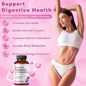 Capsules Probiotiques pour la Santé Digestive des Femmes, avec 100 Milliards d'UFC Contenant des Enzymes Digestives, des Prébiotiques et des Canneberges - Product Image 6