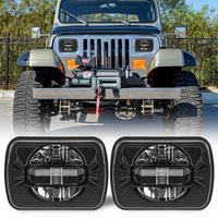 LOYO Phare rectangulaire approuvé par le DOT 5x7 60W King Kong 5x7 pouces phare carré de remplacement pour jeep wrangler XJ YJ