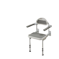 Siège de douche mural pliable en acier inoxydable moderne, antidérapant, gain de place, pour seniors et hôtels – Nouveauté 2026, Vente Flash