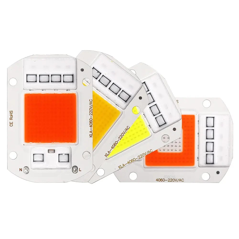 COB Grow Light 110V 220V COB LED Chip Dimmable Driverless Full Spectrum LED DOBためPlant Growing Lamp 20W 30W 50W