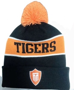 Manufacture Designer Knitted Pom Pom Winter <strong>Beanie</strong> with Embroidery Logo <strong>Golf</strong> Bobble Hats Custom Knit Toques - Product Image 5