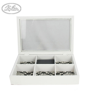 Hecho a mano de la <span class=keywords><strong>joyería</strong></span> de almacenamiento caja de embalaje de cajas con tapa de vidrio - Product Image 2