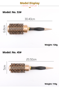 Di alta qualità rullo rotondo spazzola ionica termici per salone in alluminio tubo per capelli pettine per donne spazzola a rullo - Product Image 6