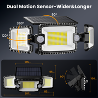 Northland détecteur de mouvement à énergie solaire voie inondation éclairage de rue Led applique extérieure étanche solaire jardin lumières